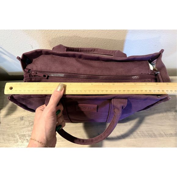 SOLD Popflex Wine Sloane Tote Fully Lined Go To Handbag Purse Crossbody Bag - Picture 11 of 16